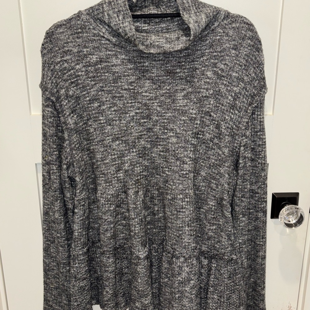 Anthropologie Gray Knit Tunic - Picture 1 of 6